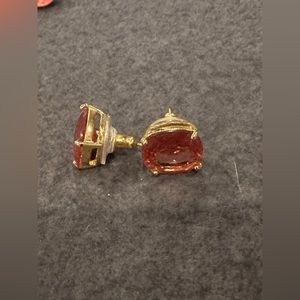 J. Crew Red and Gold Earrings